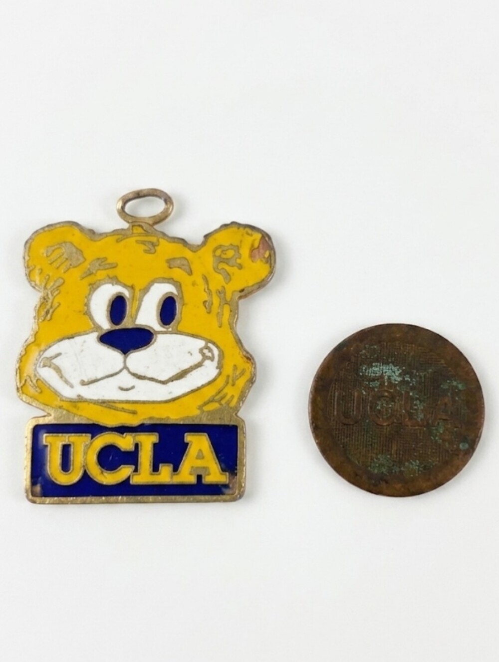 Vintage UCLA Bundle: Parking Token & Enamel Charm